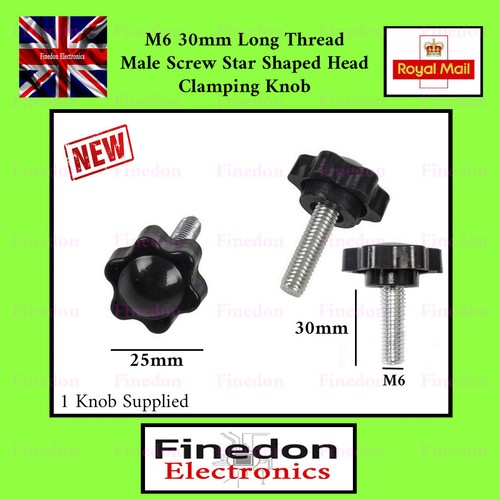 30mm thread male star screw - thread,