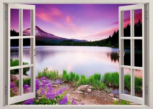 Nature flowers lake mountains - lake,