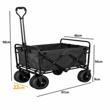 Folding garden trolley wagon - folding,