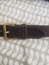 MULBERRY MENS BELT BROWN LEATHER BELT SIZE 30