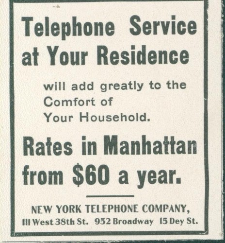 1900 new york telephone - 1900,