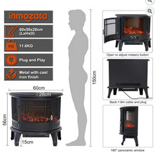 INMOZATA Electric Fire Stove