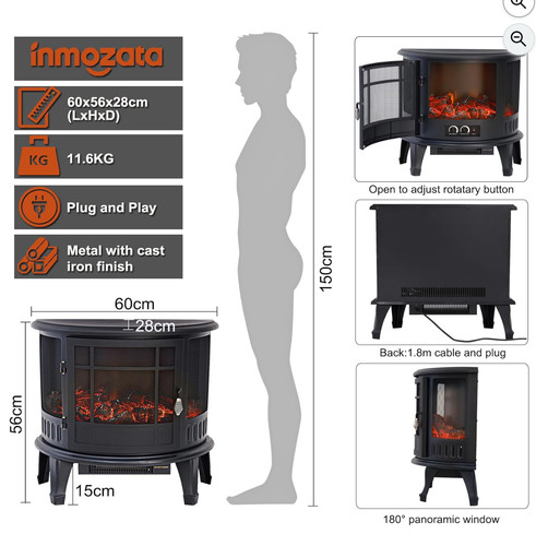 Inmozata electric fire stove - inmozata,