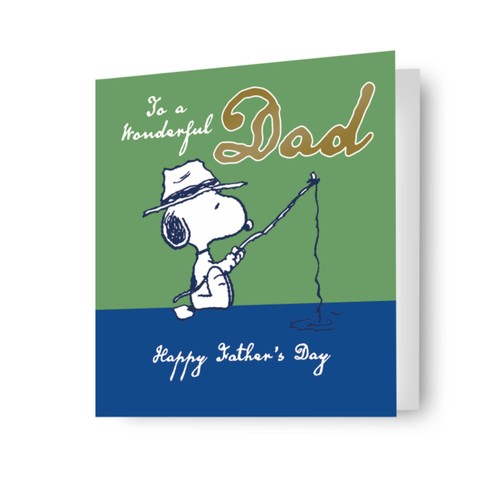 Peanuts dad fishing - dad,