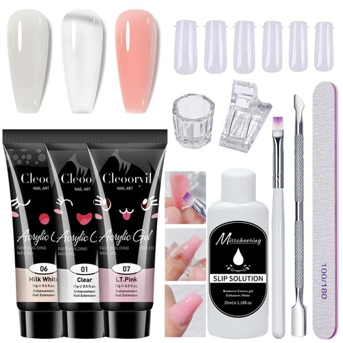 Polygel nail starter kit - kit, 3