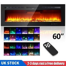 60" LED Electric Fireplace