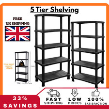3/4/5 TIER PLASTIC SHELVING