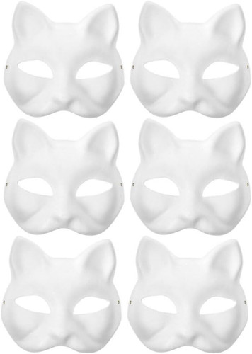 Cat mask 6pcs - mask,