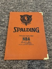 Rare NBA FIBA Mcdonalds Championship 1995 Spalding Official Game Ball Notebook
