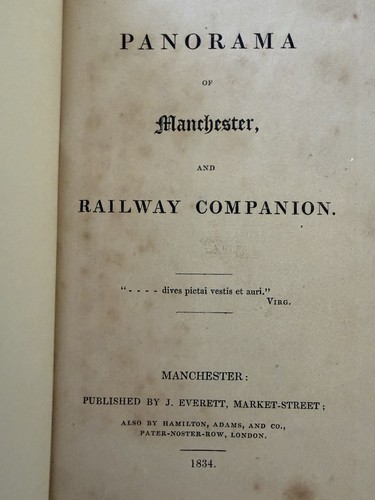 1834 panorama manchester - manchester, &