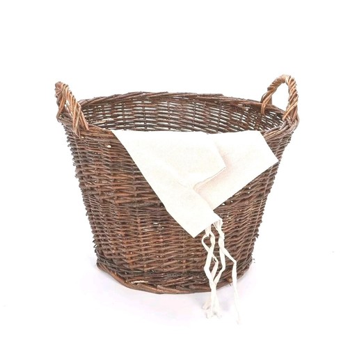 Wicker log firewood storage - firewood,