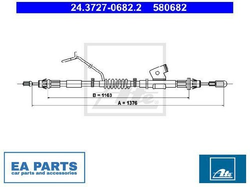 Cable parking brake for - parking,