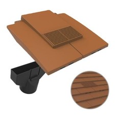Terracotta plain line roof - plain,