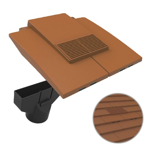 Terracotta plain line - plain, in-line