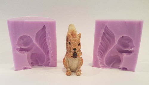 Squirrel silicone mould for - silicone,
