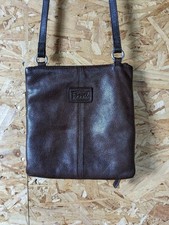 Fossil Handbag Mini Crossbody Leather Multi-Compartment Travel Credit Card Brown
