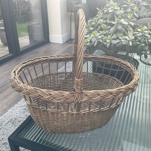 Vintage wicker shopping basket - vintage,