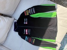 Kawasaki Racing Team Fleece Full Zip Jacket Green Black Large Medium Official