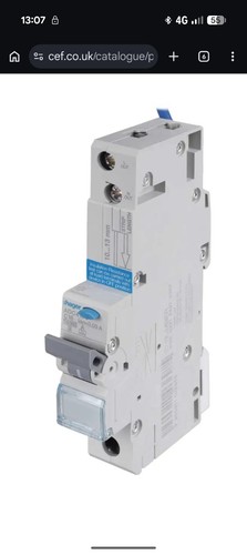 Hager ada166u rcbo 16a type - hager,