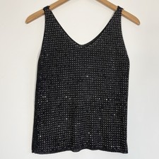 Knitted Diamante Vest Top