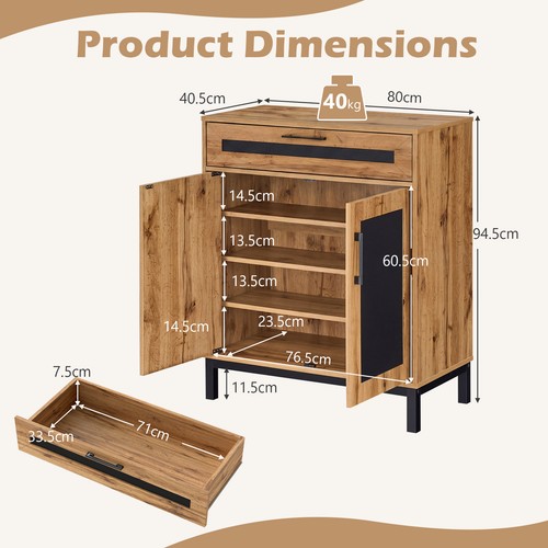 Cabinet door buffet - 2-door,