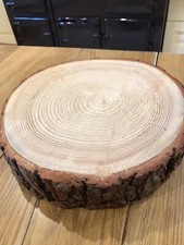 Christmas cake log slice stand