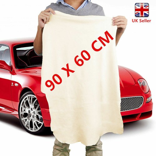 Natural chamois leather - natural, cloth