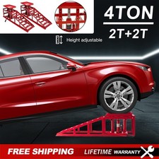 Ton hydraulic car ramps - 4, 2pc