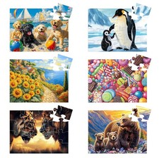 JIgsaw Puzzles x 6  with 16