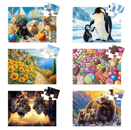 Jigsaw puzzles with 16 - x, 6