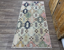 3x7 Beige Blue Green Pink