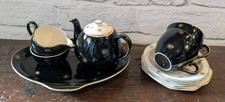 Alfred Meakin Midnight Star 1950s Tea set With Tray