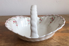 Wedgwood Pink Garland basket. A beautiful delicate piece of fine bone china VGC