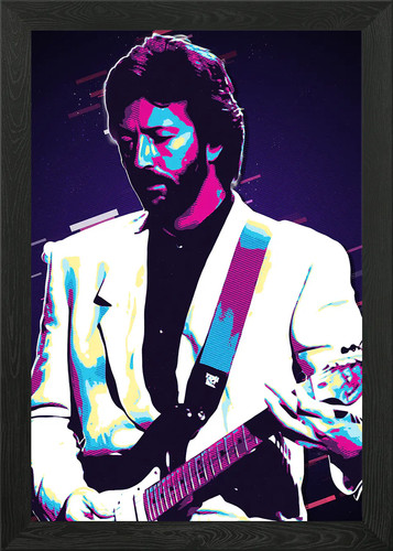 Eric clapton colorful portrait - colorful,