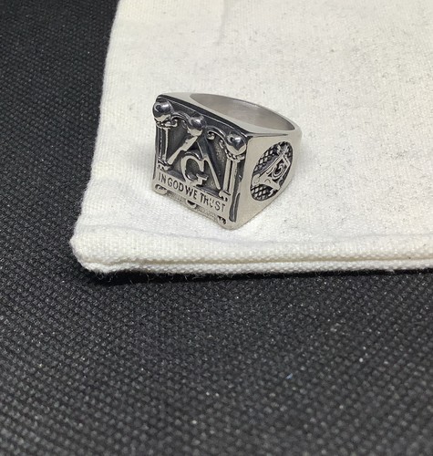 Vintage style masonic ring - vintage,
