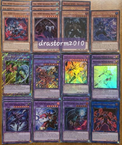 Yugioh hero deck core cards - deck, 48