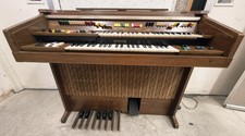 Vintage Yamaha Electone C-55 Electric Organ with Dual Keyboard & Pedals - CS F25