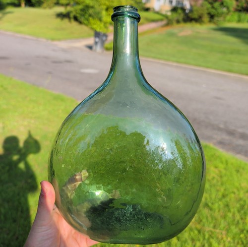 Antique huge aqua chestnut - antique,