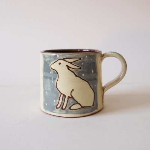 Studio pottery hare rabbit - studio,