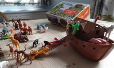 Noah's Ark with animals etc approx 50 in total