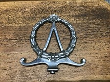 Edwardian Chrome Laurel Wreath Fire Screen Carry Handle