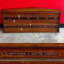 Antique Oak Burroughs & Watts Snooker Scoreboard - Soho Square London