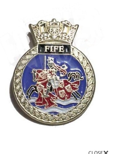 Hms fife lapel pin - hms,