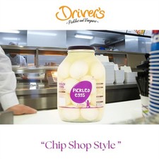 Driver Pickled Eggs 2.25kg Large Catering Size Jar Chip Shop Pub HALF GALLON JAR