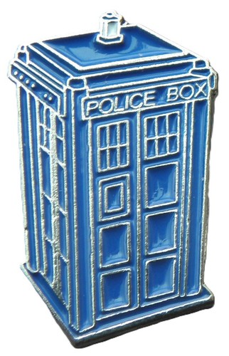 Blue police box - police, tardis