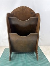 Vintage wood magazine rack - magazine,