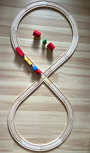 Wooden toy train set figure - wooden,