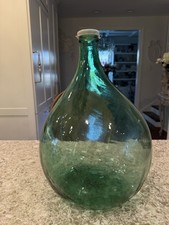 Antique Vtg Hand-Blown Green