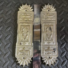 Pair antique cast brass - antique,