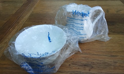 Wedgwood white milk jug and - milk,